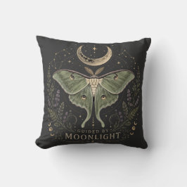 Guided by Moonlight Luna Moth Celestial Kudde