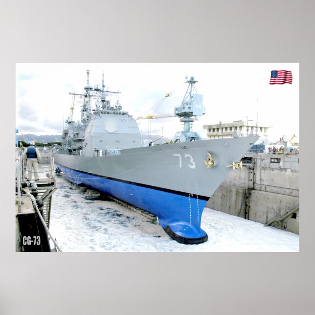GUIDED-MISSILE CRUISER - CG-73 POSTER (Framsidan)