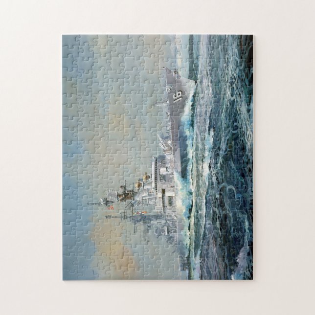 Guided Missile Cruiser USS Leahy (CG 16) Pussel (Vertikal)