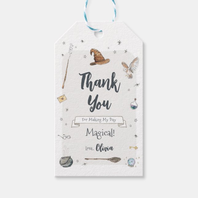 Guidefavorittagg för Tack Presentetikett (Framsidan)