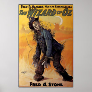 Guiden av Oz Broadway Show Poster 1903