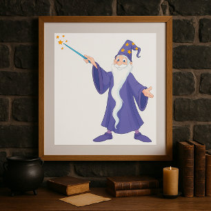 Guiden Casting A Spell Magic Poster