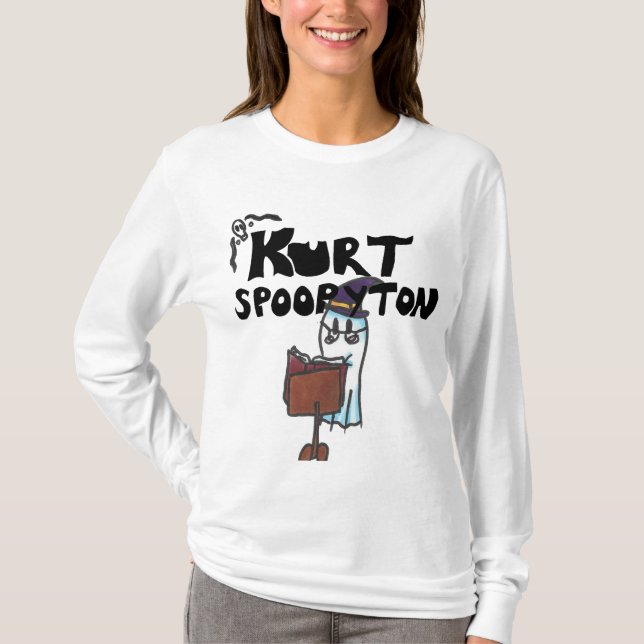 Guiden Cute Ghost Cute Spoopyton Bok T Shirt (Framsida)