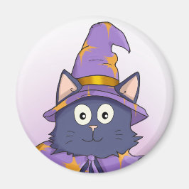 Guiden Cute Lila Tecknad Kattunge Magnet