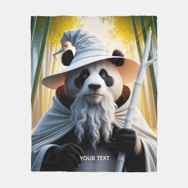 Guiden Fantasy Cute Old Panda Fleecefilt (Framsidan)