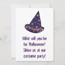 Guiden Hat Halloween Costume Party-inbjudningar Inbjudningar