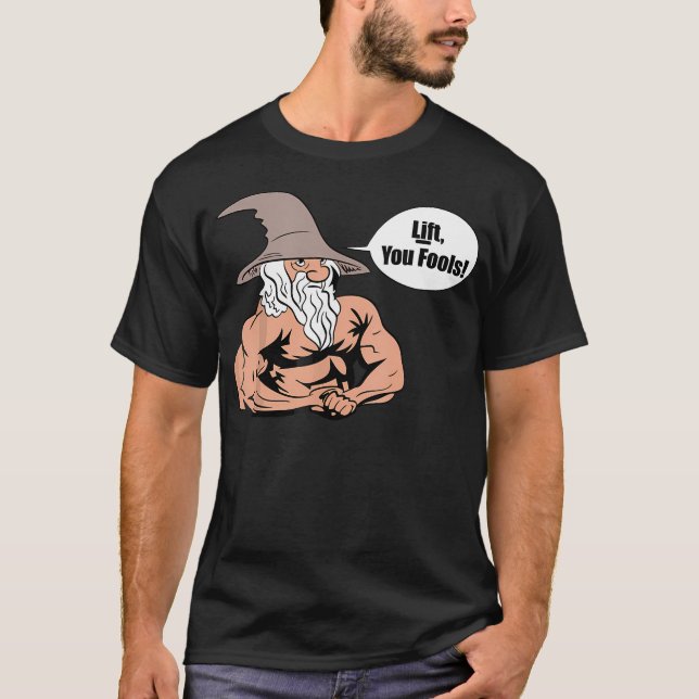 Guiden hiss You Fools Weightlyftande Bodybuilding  T Shirt (Framsida)