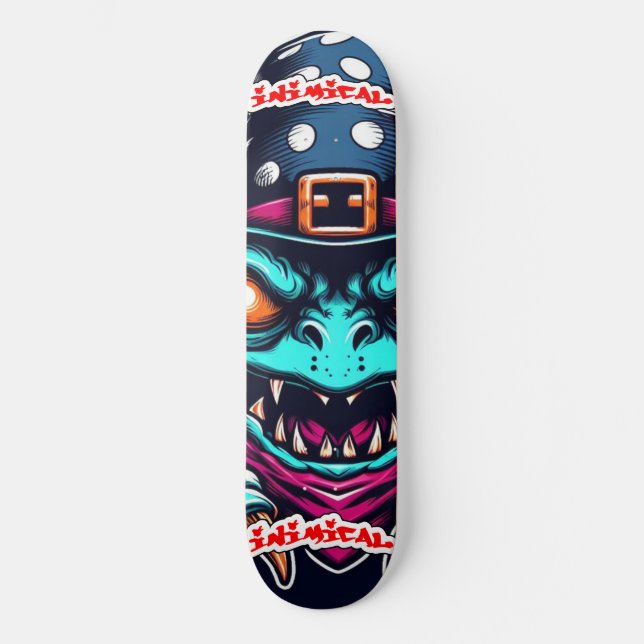 Guiden Inimic Toad Mini Skateboard Bräda 18,5 Cm (Framsida)