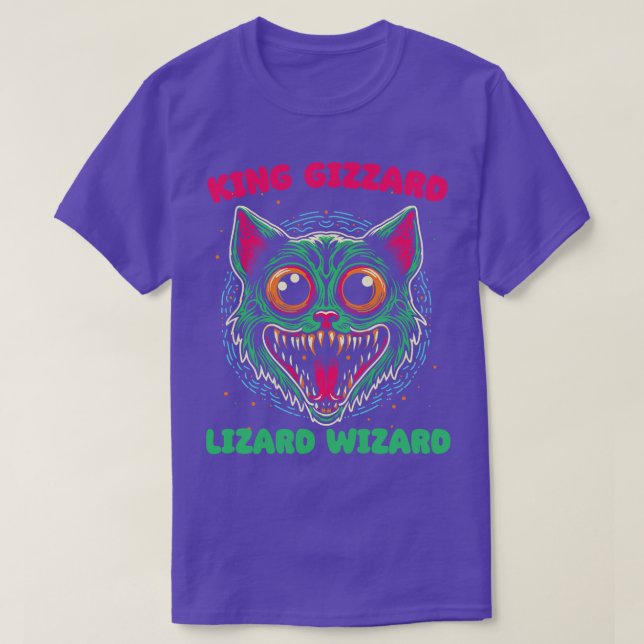 Guiden kung Gizzard Lizard T Shirt (Design framsida)