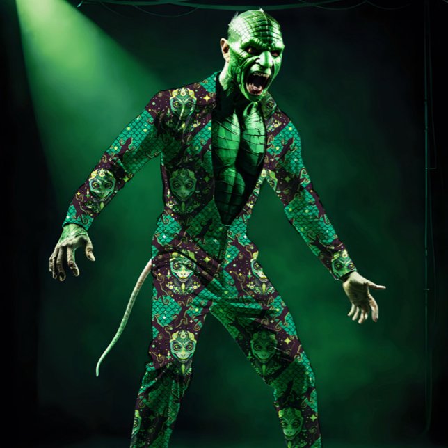 Guiden Lizard Tyg (Unique lizard fabric for your Halloween projects)