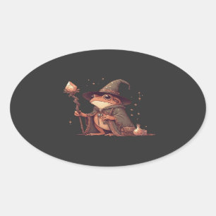 Guiden Magic Frog Ovalt Klistermärke
