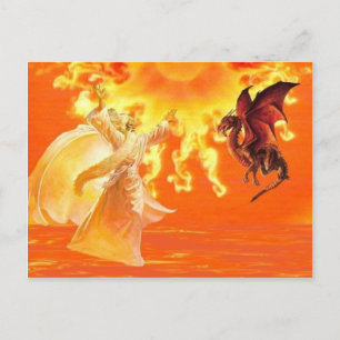 Guiden och Dragon. Vykort