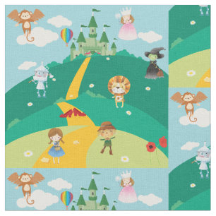 Guiden Oz om Emerald City Background Tyg