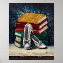Guiden Oz Silver Shoes Giclee Print