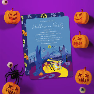 Guiden Oz Spooky Halloween Födelsedagsfest Inbjudningar