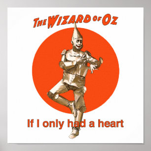 Guiden Oz Tinman Heart Poster