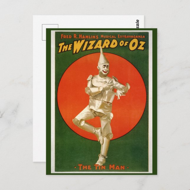 Guiden Oz, Tinman Musical Vykort (Fram/baksida)