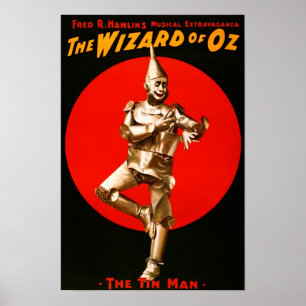 Guiden Oz - vintagens teatraliska poster