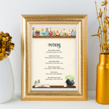 Guiden Poster menykort för Party-sockeln