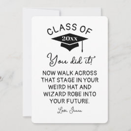 Guiden Robe och Hat Studenten 2025 Lustigt Anpassn Julkort