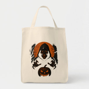 Guiden Scary Halloween - Creepy Hooded Skull Tygkasse