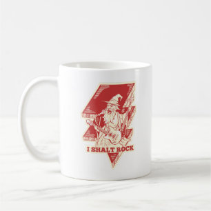 Guiden spelar gitarr kaffemugg