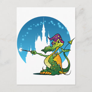 Guiden tecknad Dragon Vykort