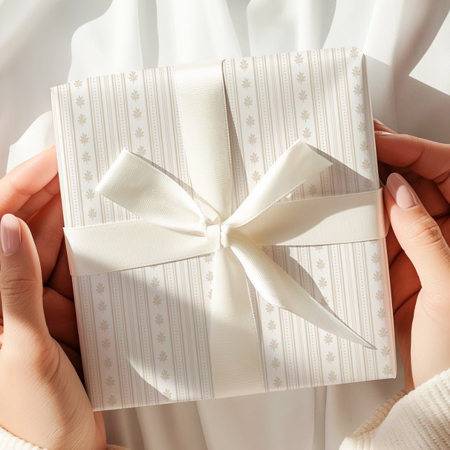 Guidge Neutralt Färg Mönster Wrapping Papper Presentpapper (Skapare uppladdad)