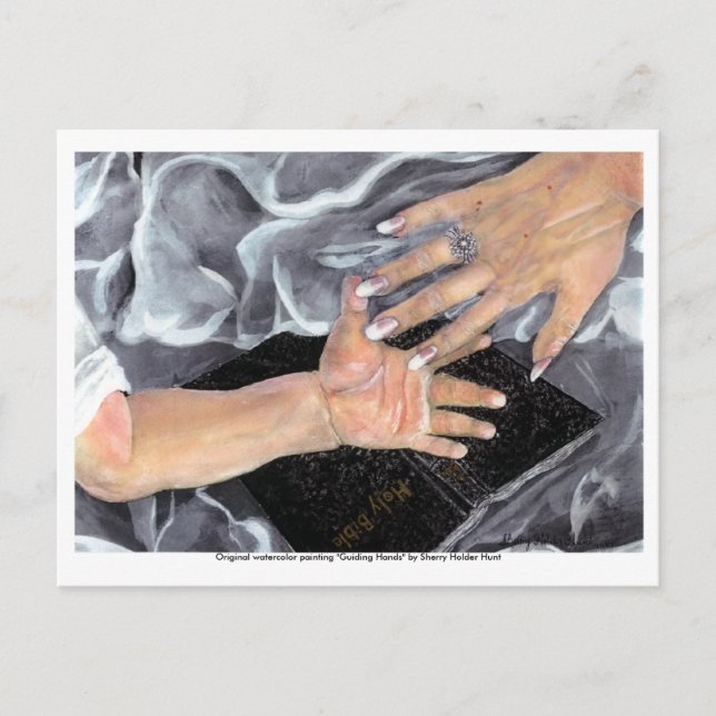 Guiding Händer vycard Vykort (Framsida)