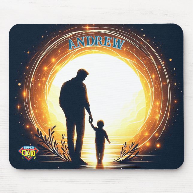 Guiding Light - Far & Child Sunset Mousepad Musmatta (Framsidan)