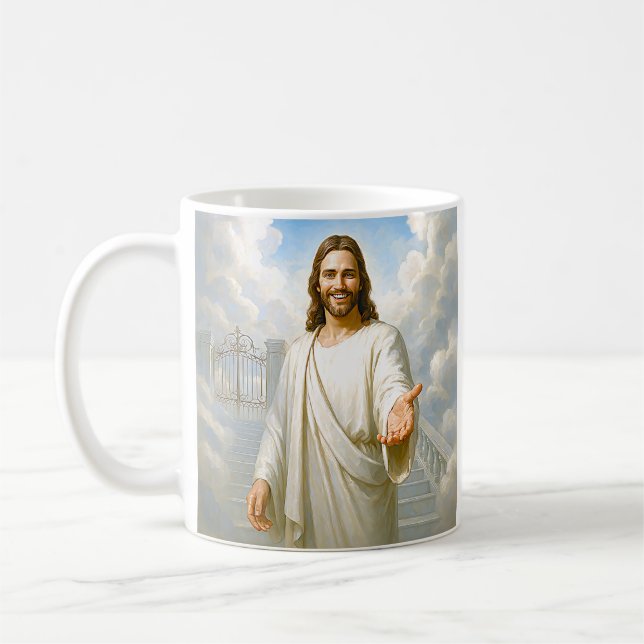 Guiding Light Jesus Kaffemugg (Vänster)