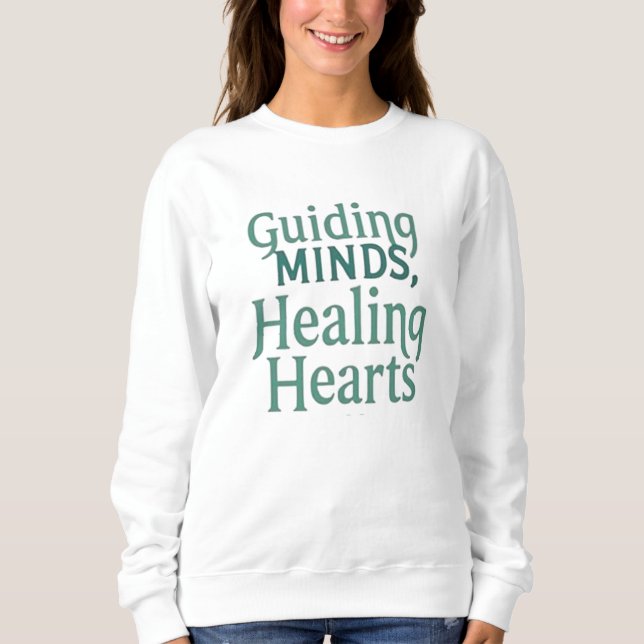 Guiding Minds, Healing Hearts – School Counselor T Shirt (Framsida)