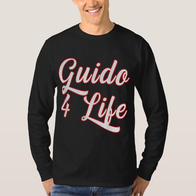 Guido for Life GTL New jersey Garden State Shore T Shirt (Framsida)