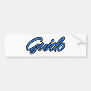 Guido Namn blue Aufkleber Sticker Autoaufkleber Bildekal
