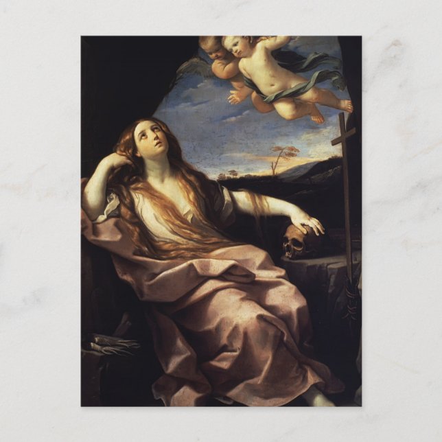 Guido Reni- St. Mary Magdalene Vykort (Framsida)