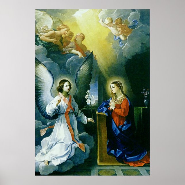 Guido Reni - The Anunciation - 1629 Poster (Framsidan)