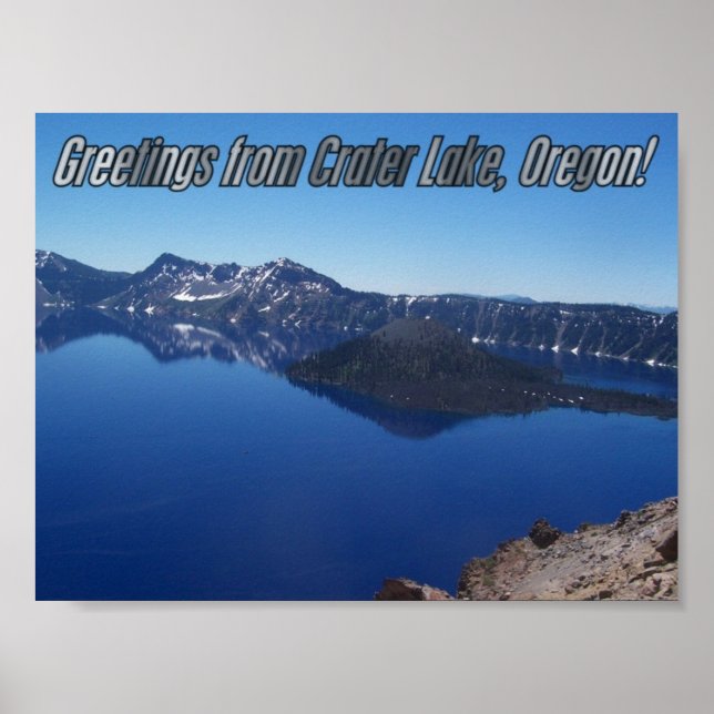 Guidön i Crater Sjö nationalpark Poster (Framsidan)