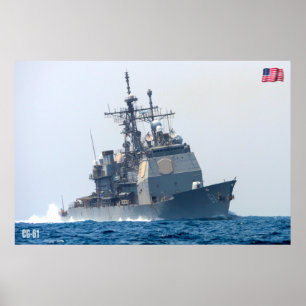 GUIED-MISSILE CRUISER - CG-61 POSTER