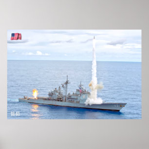 GUIED-MISSILE CRUISER - CG-63 POSTER