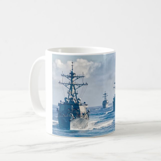 GUIED-MISSILE FÖRSTÖRARE - DDG-59 Mugg (Framsida vänster)