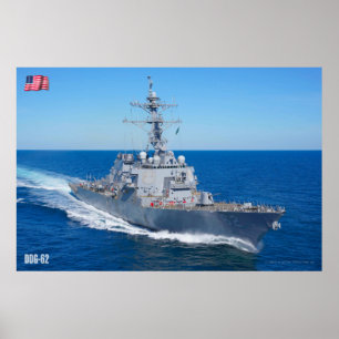 GUIED-MISSILE FÖRSTÖRARE - DDG-62 POSTER