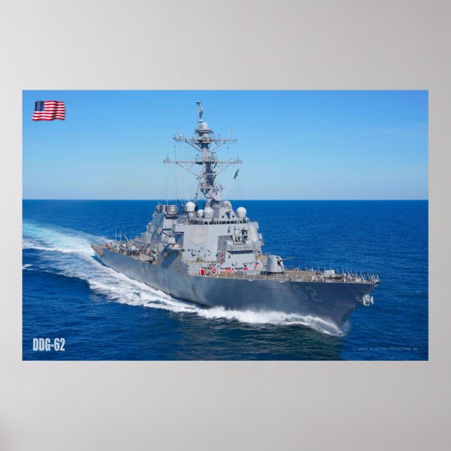 GUIED-MISSILE FÖRSTÖRARE - DDG-62 POSTER (Framsidan)