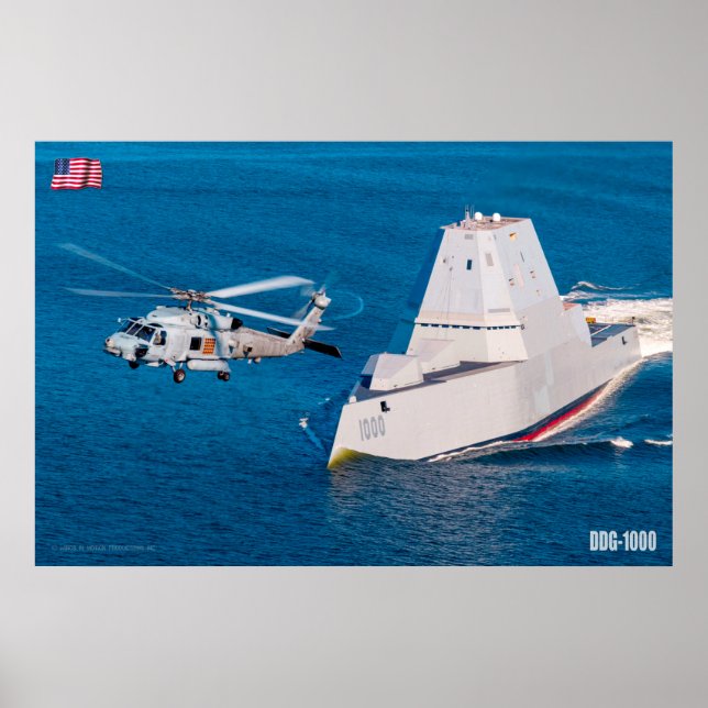 GUIED-MISSILE FÖRSTÖRARE - GD 1000 POSTER (Framsidan)