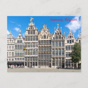 Guild house, Antwerpen, Belgien Vykort