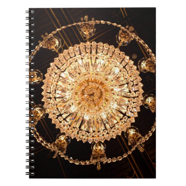 Guildhall Elegance: Antique Chandelier View Anteckningsbok (Framsidan)