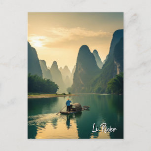 Guilin China Li River Travel Vykort