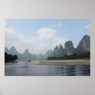 Guilin för AFFISCHLi flod china Poster