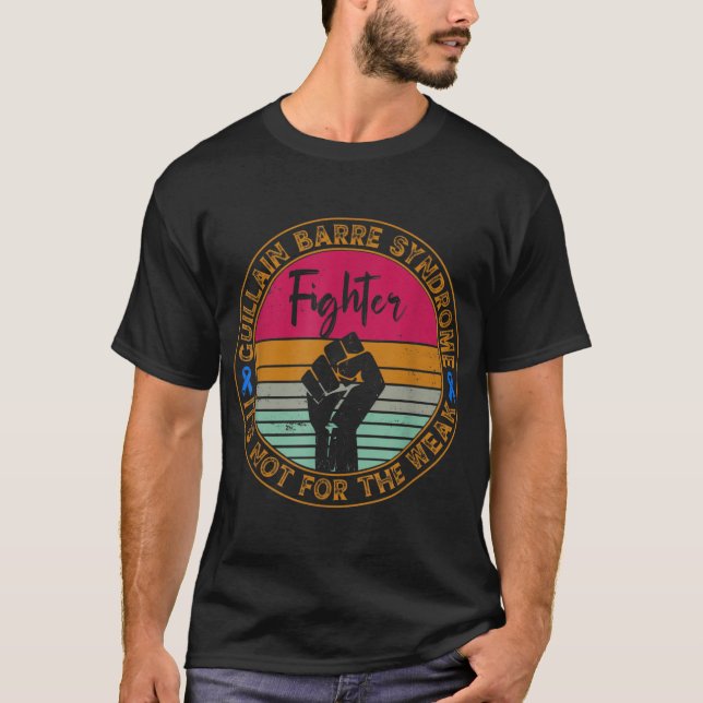 Guillain Barre Syndrome Awareness Fighter Warrior T Shirt (Framsida)
