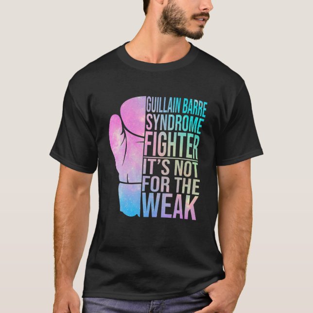 Guillain Barre Syndrome Awareness Fighter Warrior T Shirt (Framsida)