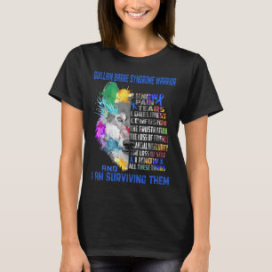 Guillain Barre Syndrome Awareness Ribbon Support T Shirt